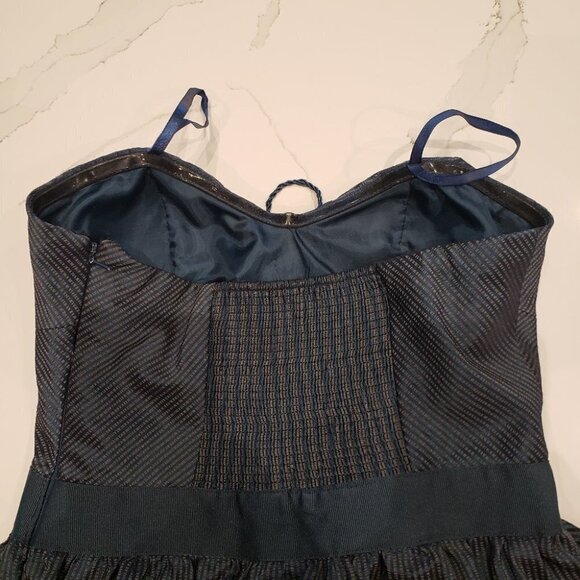 KIM Chi Blue Ladies Women's turquoise blue  lace front sleeveless dress S… - Picture 5 of 12